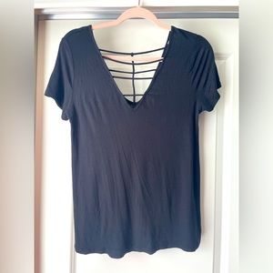 Women’s Size Small Black Fitted Top
